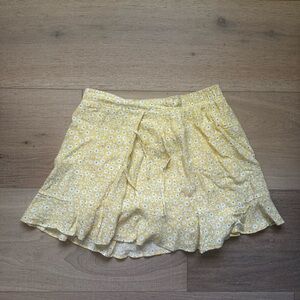 NWOT Zara Yellow Floral Skirt size 13-14cm (XS)